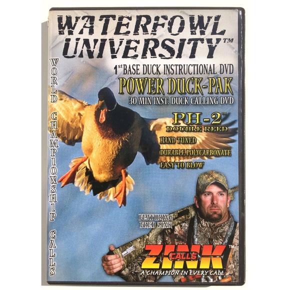 Waterfowl University 1st Base Instructional Duck Calling DVD UPC 810280019803 - Picture 1 of 3